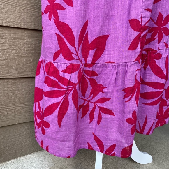 NWT Old Navy One Shoulder Waist Defined Midi Floral  Dress - Picture 10 of 15